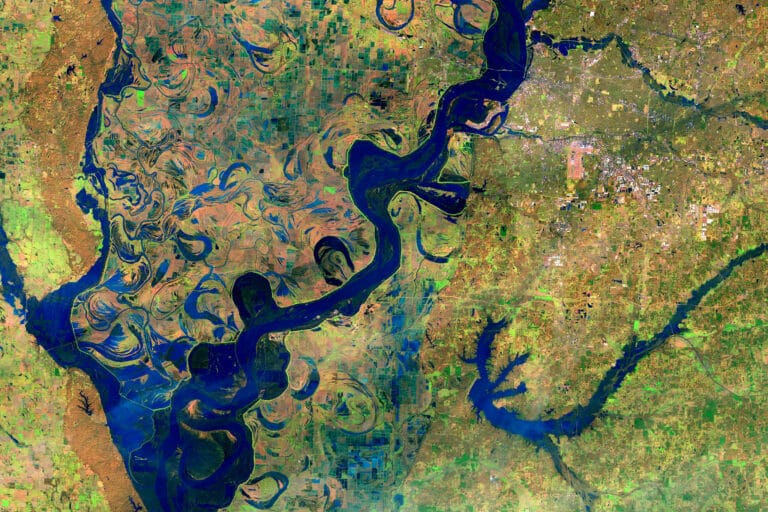 Mississippi River near Memphis, February 25, 2019